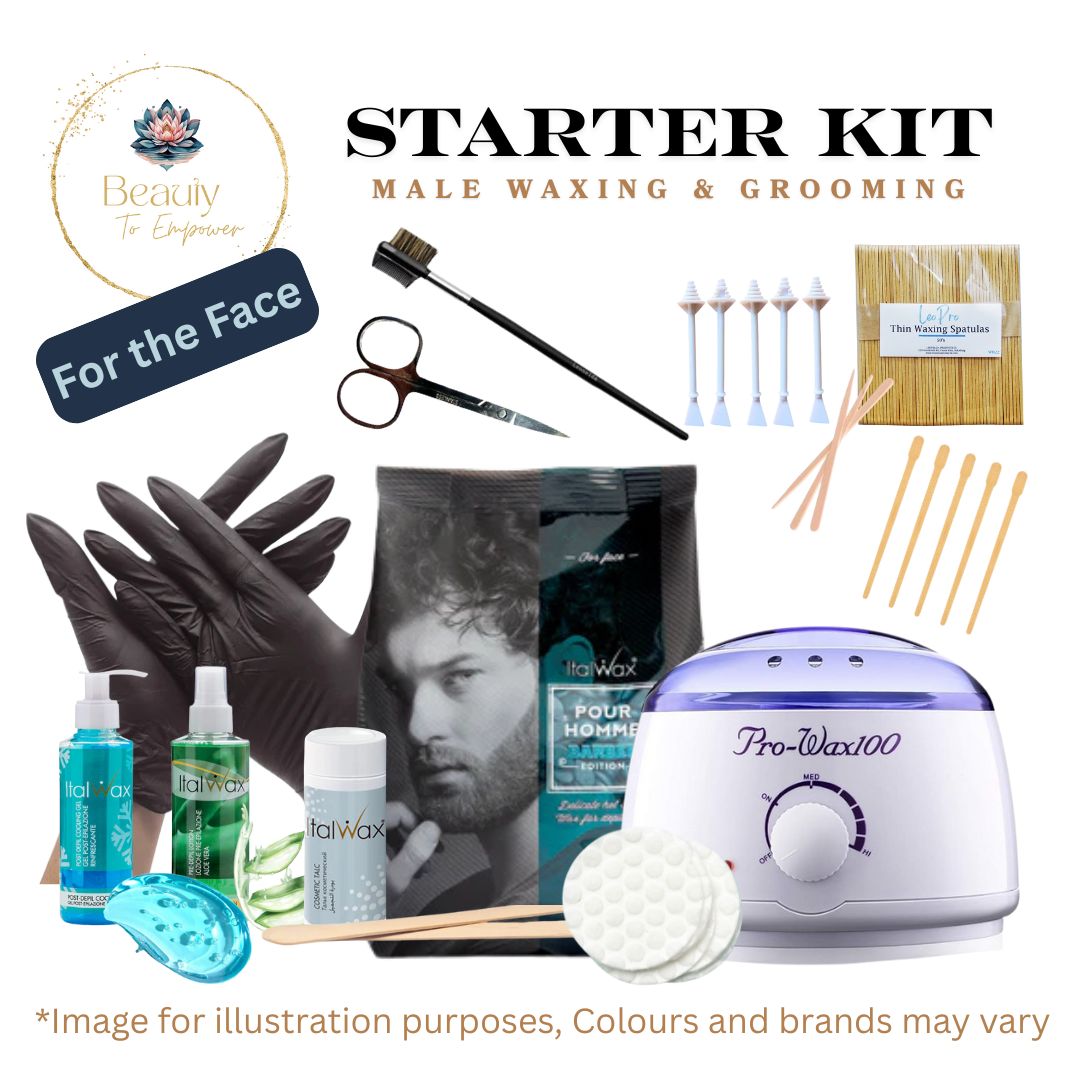 Italwax Male Waxing & Grooming Starter Kit - Face