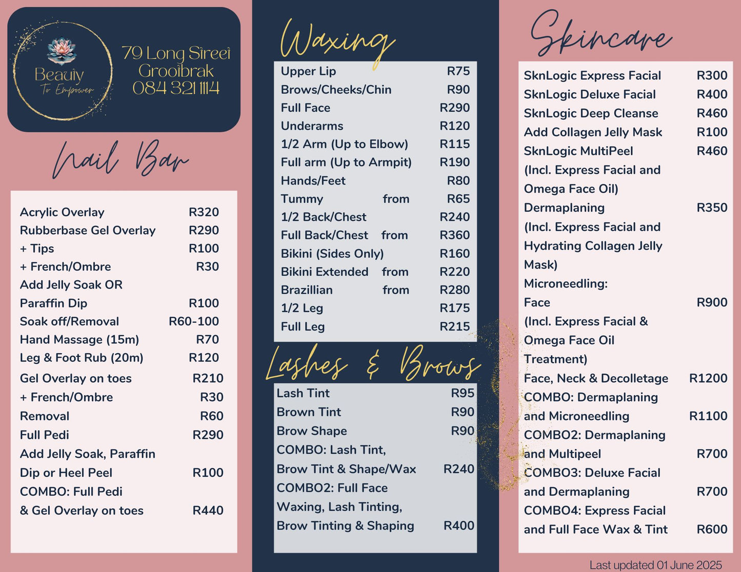 Basic Salon Design Starter Pack - Logo, Business Card & Pricelist
