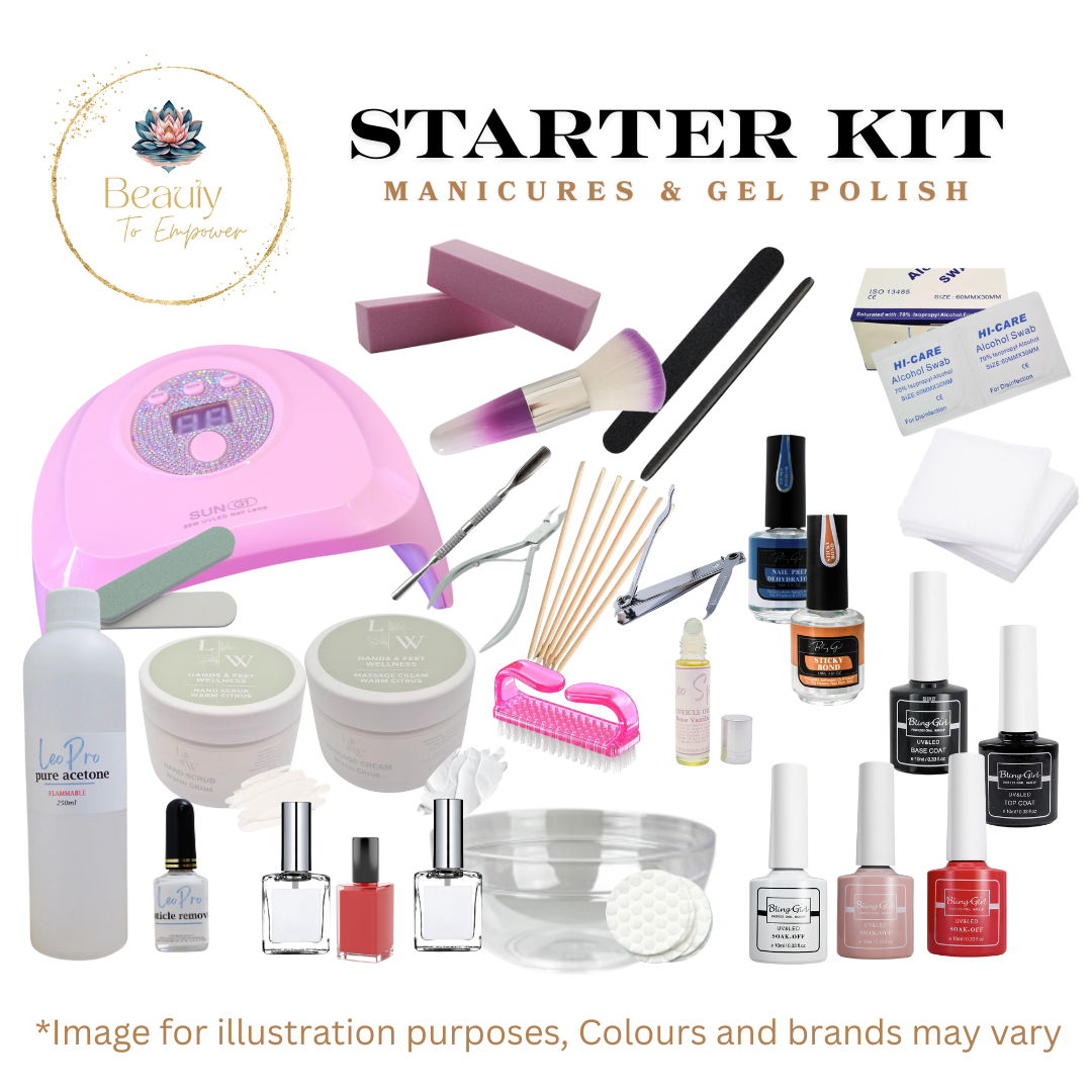 Manicures and Gel Polish, Nail Art Basics, Tip Application and Shaping training & Kit Combo